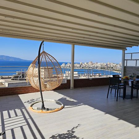 Deep Blue Rooftop - 111 Sarande Bagian luar foto